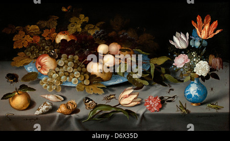 Immer noch Live mit Früchten und Blumen-1620 Balthashar van der Ast 1593-1657 holländische Niederlande Stockfoto