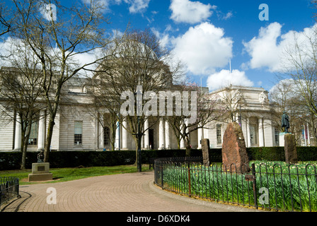 National Museum of Wales von Gorsedd Gärten, Cathays Park, Cardiff, Wales. Stockfoto