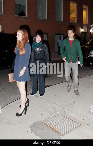 Kate Mara, Max Minghella und Carolyn Choa 36th Annual Toronto International Filmfestival - Promi-Sichtungen-Toronto, Kanada Stockfoto