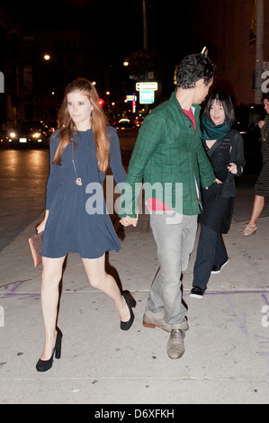 Kate Mara, Max Minghella und Carolyn Choa 36th Annual Toronto International Filmfestival - Promi-Sichtungen-Toronto, Kanada Stockfoto