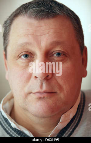 Closeup Portrait des älteren Menschen. Stockfoto