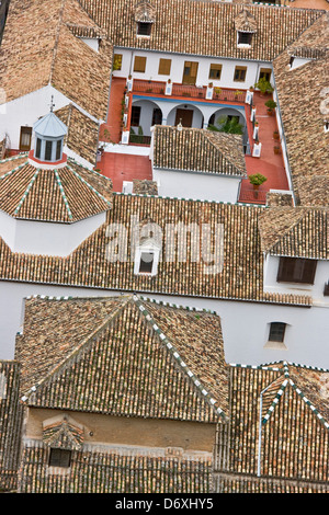 Haus gebaut um einen Innenhof Albaicin Bezirk Granada-Andalusien-Spanien-Europa Stockfoto