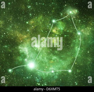 Sternbild Schlangenträger (Oph), einer der modernen Sternbilder Stockfoto