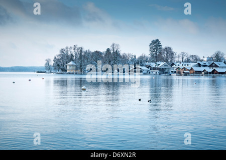 Ein Bild von der Starnberger See in Bayern - Tutzing Stockfoto