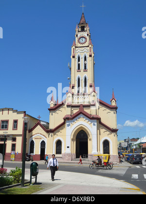 Die Hauptkirche in Iquitos, Loreto, Peru Stockfoto