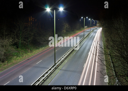 LED-Straßenbeleuchtung Stockfoto