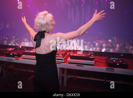 Berlin, Deutschland, DJ Maruscha auf A & P Berlin Summer Rave 2012 Stockfoto