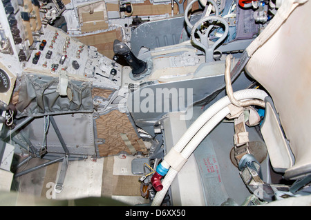 Apollo Befehl Modul Raumkapsel Interieur, California Science Center in Los Angeles Stockfoto