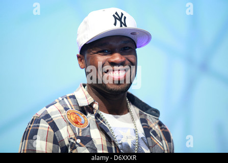 Berlin, Deutschland, 50 Cent, US-amerikanischer Rapper, auf der IFA 2012 Stockfoto