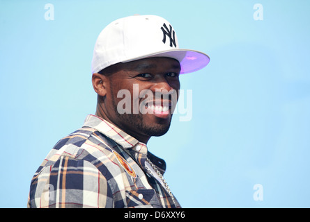 Berlin, Deutschland, 50 Cent, US-amerikanischer Rapper, auf der IFA 2012 Stockfoto