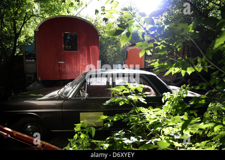 Berlin, Deutschland, Wagen Pankgraefin in Berlin-Karow Stockfoto