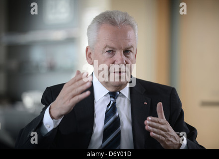 Berlin, Deutschland, Rüdiger Grube, Vorstandsvorsitzender der Deutschen Bahn AG und DB Mobility Logistics AG Stockfoto