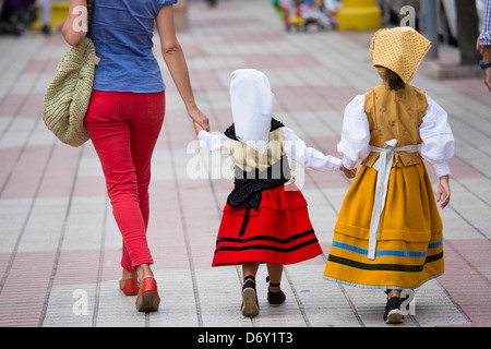 Traditionellen Fiesta bei Villaviciosa in Asturien, Nordspanien Stockfoto