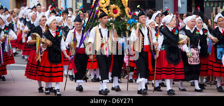 Traditionellen Fiesta bei Villaviciosa in Asturien, Nordspanien Stockfoto