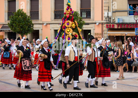 Traditionellen Fiesta bei Villaviciosa in Asturien, Nordspanien Stockfoto