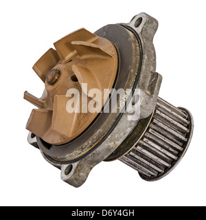 Verschlissene Wasserpumpe Stockfoto