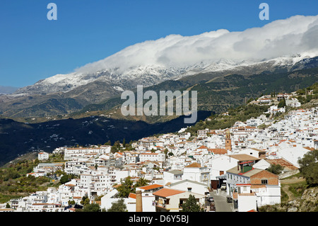 Competa und La Maroma Stockfoto