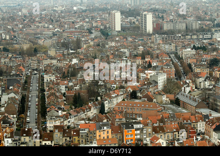 Blick auf Brüssel vom Atomium, Belgien. Stockfoto