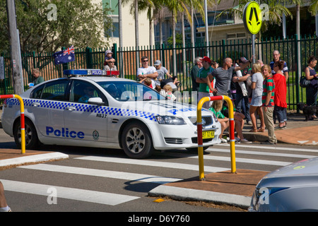 australische Polizeiauto im Norden Sydney Stockfoto