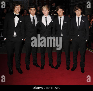 Niall Horan, Zain Malik, Liam Payne, Harry Styles und Liam Tomlinson von einer Richtung GQ Men of the Year Awards 2011 - Anreise Stockfoto