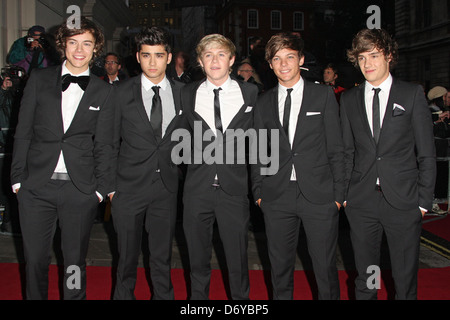 Niall Horan, Harry Styles, Zayn Malik, Louis Tomlinson und Liam Payne von einer Richtung GQ Men of the Year Awards 2011- Stockfoto