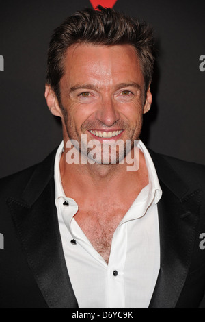 Hugh Jackman Paris Premiere von "Real Steel" im Grand Rex-Kino - Ankunft Paris, Frankreich - 06.09.11 Stockfoto