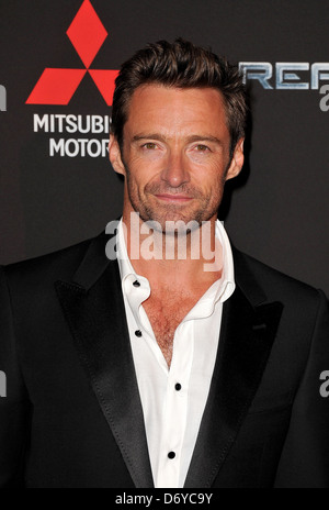 Hugh Jackman Paris Premiere von "Real Steel" im Grand Rex-Kino - Ankunft Paris, Frankreich - 06.09.11 Stockfoto