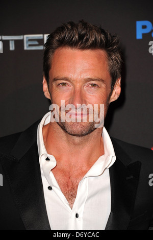 Hugh Jackman Paris Premiere von "Real Steel" im Grand Rex-Kino - Ankunft Paris, Frankreich - 06.09.11 Stockfoto