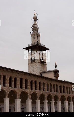 25. April 2013, Damaskus, Syrien - eine Nahaufnahme eines Teils der Ummayat-Moschee in Damaskus, Syrien vor dem syrischen Aufstand. Es wurde berichtet, dass Teile der Ummayat Moschee beschädigt oder zerstört am 25. April 2013 in Damaskus, Syrien Stockfoto