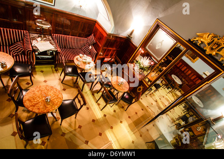 Café Demel, Vienna / berühmten Demel Kaffeehaus Interieur, Wien, Österreich Stockfoto