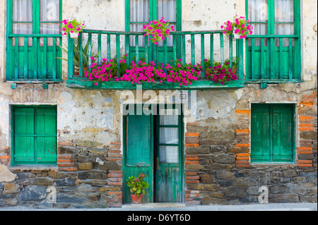 Traditionelle baskische Architektur in der biskaia Baskenland im Norden Spaniens Stockfoto