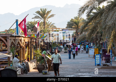 Familie Urlaubsziel: Dahab am Roten Meer in Ägypten (Sinai) Stockfoto