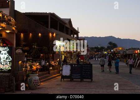 Familie Urlaubsziel: Dahab am Roten Meer in Ägypten (Sinai) Stockfoto