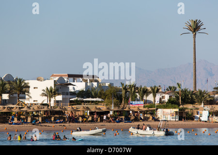 Familie Urlaubsziel: Dahab am Roten Meer in Ägypten (Sinai) Stockfoto