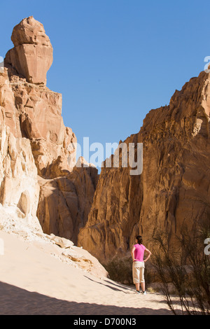 Familie Urlaubsziel: Dahab am Roten Meer in Ägypten (Sinai) Stockfoto