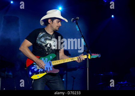 Brad Paisley tritt bei Lisebergshallen Gothenburg, Schweden - 27.08.11, Stockfoto