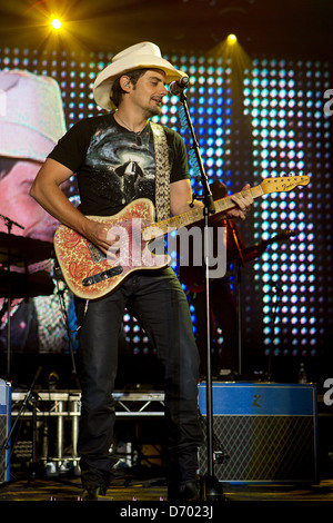 Brad Paisley tritt bei Lisebergshallen Gothenburg, Schweden - 27.08.11, Stockfoto