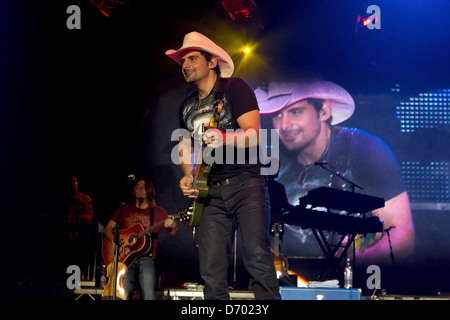 Brad Paisley tritt bei Lisebergshallen Gothenburg, Schweden - 27.08.11, Stockfoto