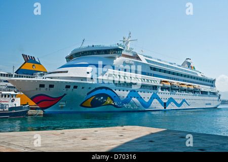 Kreuzfahrtschiff AIDAvita Besuch in Ajaccio, Korsika Stockfoto