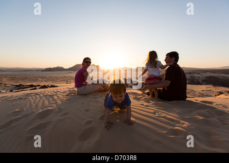 Familie Urlaubsziel: Dahab am Roten Meer in Ägypten (Sinai) Stockfoto