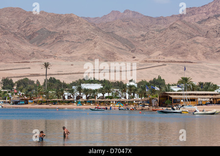 Familie Urlaubsziel: Dahab am Roten Meer in Ägypten (Sinai) Stockfoto