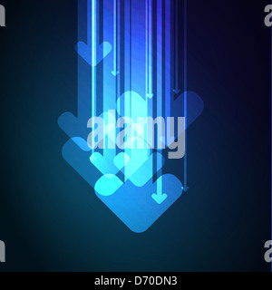 Abstrakte Pfeile Hintergrund Stockfoto