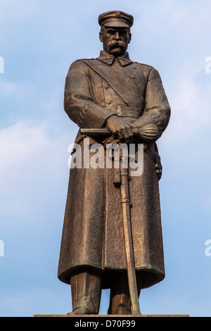 Das Józef-Piłsudski-Denkmal in Piłsudski-Platz in Warschau, Polen Stockfoto