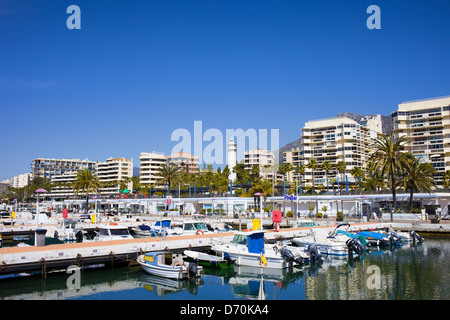 Hafen Sie in Resort Stadt Marbella an der Costa Del Sol in Spanien, Andalusien, Provinz Malaga. Stockfoto