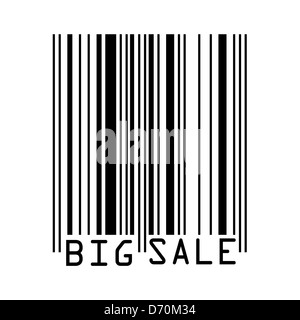 Big Sale Barcodes aller Daten ist fiktiv. EPS 8 Stockfoto