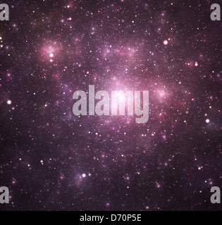 Lila Galaxie Hintergrund Stockfoto