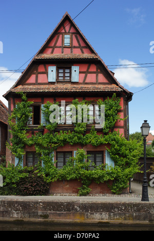 Wissembourg, Frankreich, alten Fachwerkhaus in Wissembourg Stockfoto