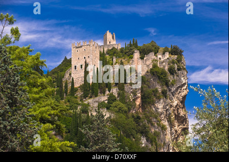 Europa Italien Trentino Alto Adige Provinz von Trient-Arco die Burg Stockfoto