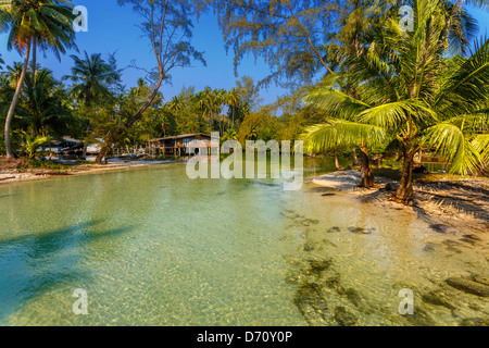 Thai-Haus auf dem Wasser Stockfoto