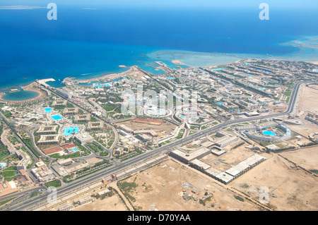 Aerophotography Hurghada, Rotes Meer, Ägypten, Afrika Stockfoto